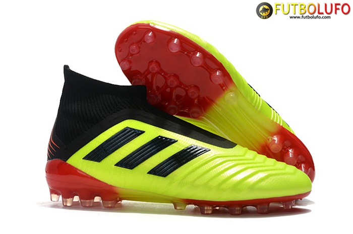 Adidas Botas De Fútbol Predator 18+AG Amarillo/Negro