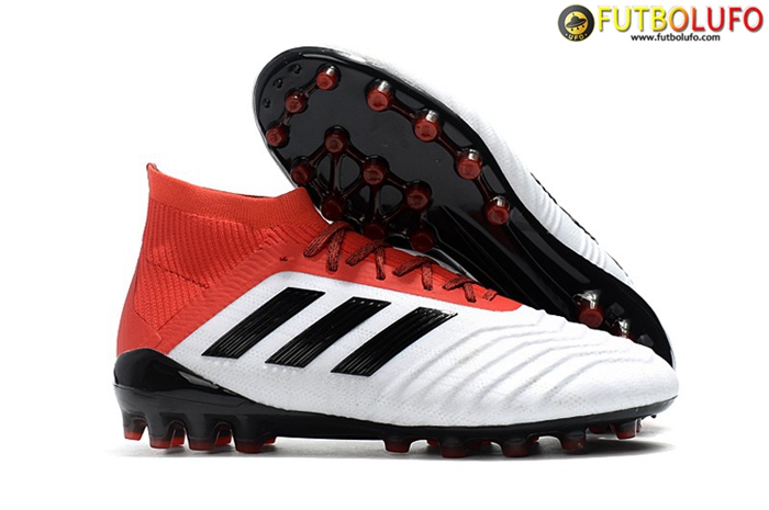 Adidas Botas De Fútbol Predator 18.1 AG Blanco/Rojo