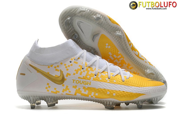 Nike Botas De Fútbol Phantom GT Elite Dynamic Fit FG Blanco/Naranja