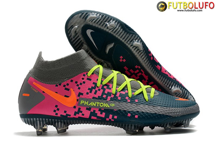 Nike Botas De Fútbol Phantom GT Elite Dynamic Fit FG Verde/Rosa