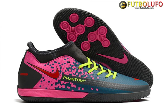 Nike Botas De Fútbol Phantom GT Academy Dynamic Fit IC Verde/Rosa