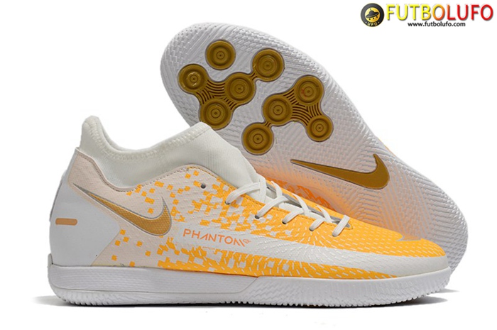 Nike Botas De Fútbol Phantom GT Academy Dynamic Fit IC Blanco/Naranja
