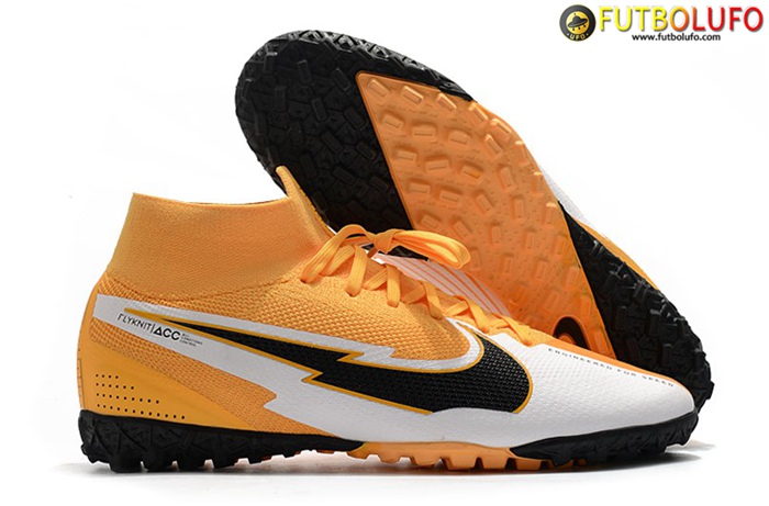Nike Botas De Fútbol Mercurial Superfly 7 Elite MDS TF Naranja/Blanco
