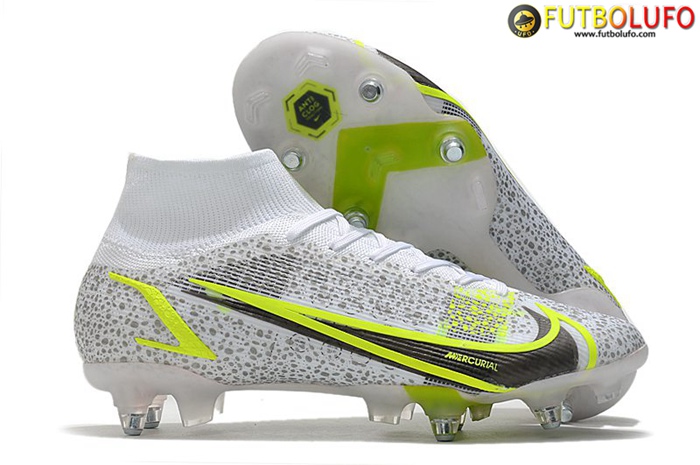 Nike Botas De Fútbol Mercurial Superfly VIII Elite SG PRO Anti Clog Blanco