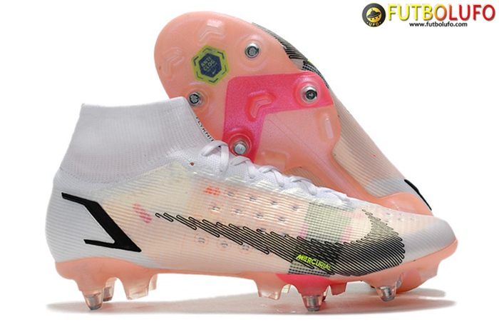 Nike Botas De Fútbol Mercurial Superfly VIII Elite SG PRO Anti Clog Blanco