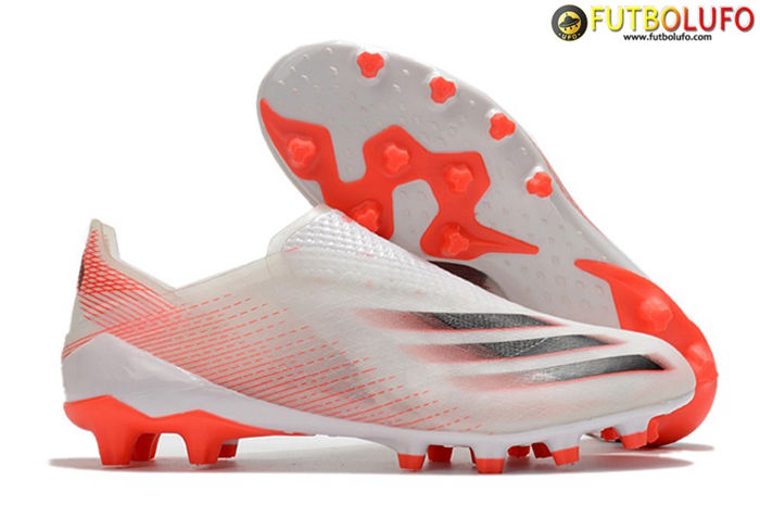 Adidas Botas De Fútbol X Ghosted AG Blanco/Naranja