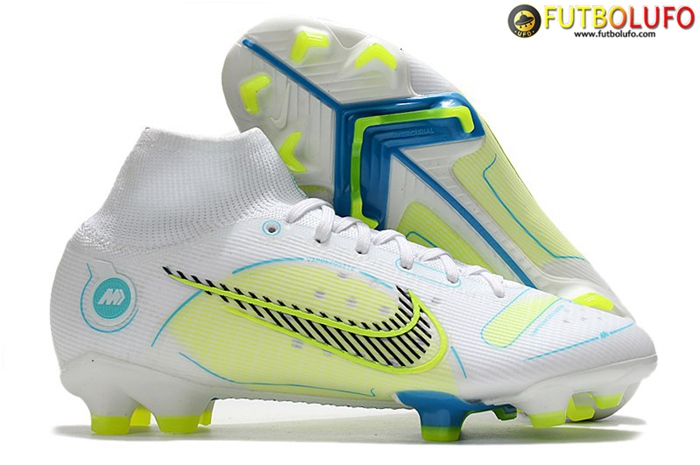 Nike Botas De Fútbol Mercurial Superfly 8 Elite FG Blanco/Verde