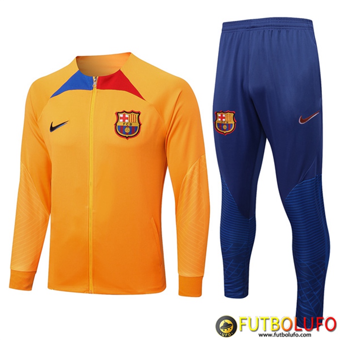 Chandal Equipos De Futbol - Chaqueta FC Barcelona Amarillo 2022/2023