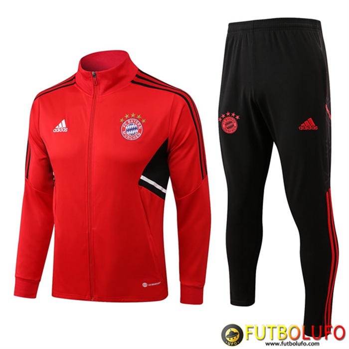 Chandal Equipos De Futbol - Chaqueta Bayern Munich Rojo 2022/2023