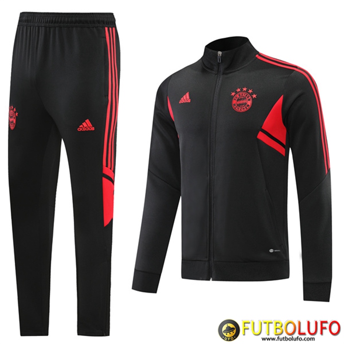Chandal Equipos De Futbol - Chaqueta Bayern Munich Negro 2022/2023