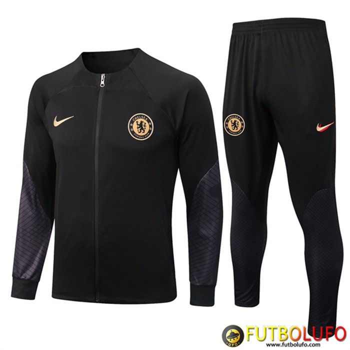 Chandal Equipos De Futbol - Chaqueta FC Chelsea Negro 2022/2023