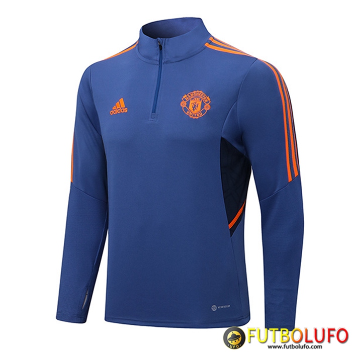 Sudadera De Entrenamiento Manchester United Azul 2022/2023