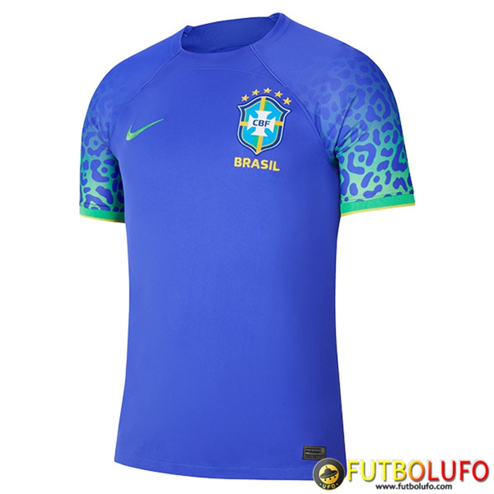 Replica Nueva Camisetas De Brasil Segunda Mundo 2022