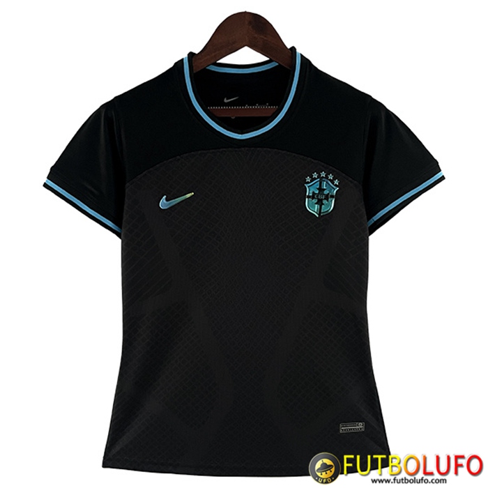 Camisetas De Futbol Brasil Mujer Negro 2022/2023