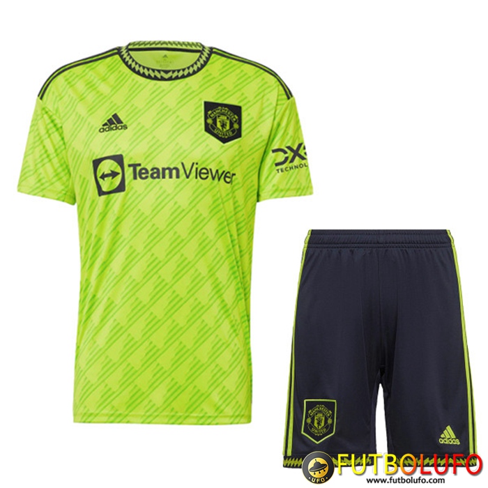 Camiseta Futbol Manchester United Tercera + Cortos 2022/2023