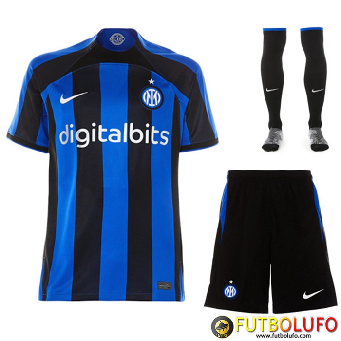 Camiseta Futbol Inter Milan Primera (Cortos + Calcetines) 2022/2023