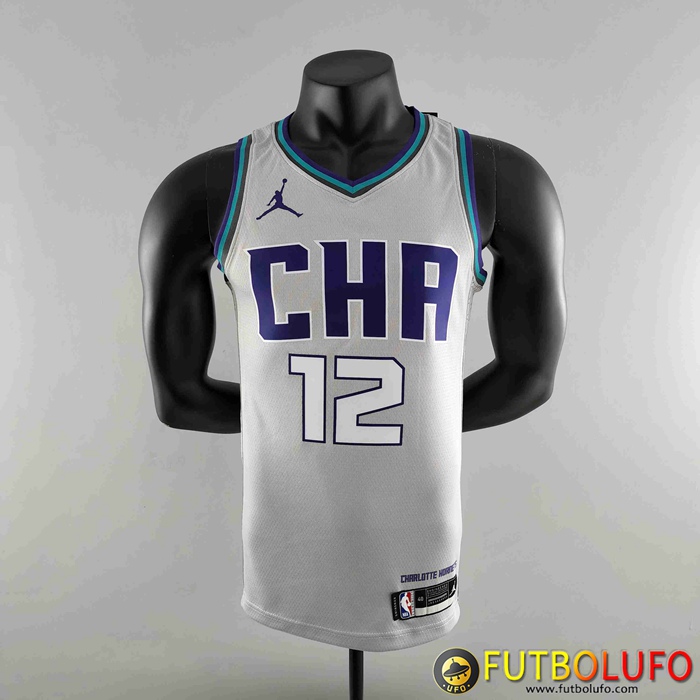Camisetas Charlotte Hornets (OUBRE JR. #12) 2019 Gris