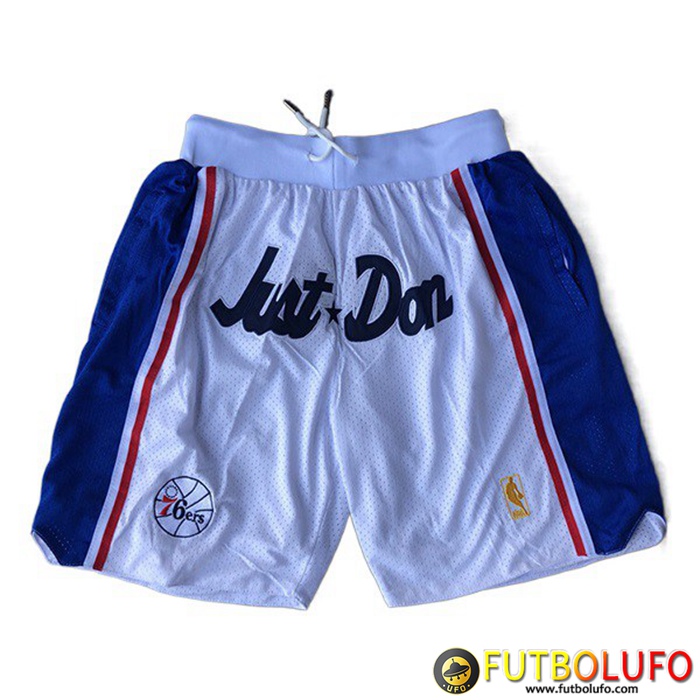 Cortos NBA Philadelphia 76ers Blanco