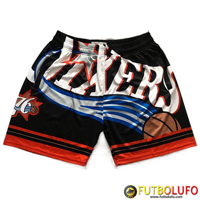 Cortos NBA Philadelphia 76ers Negro