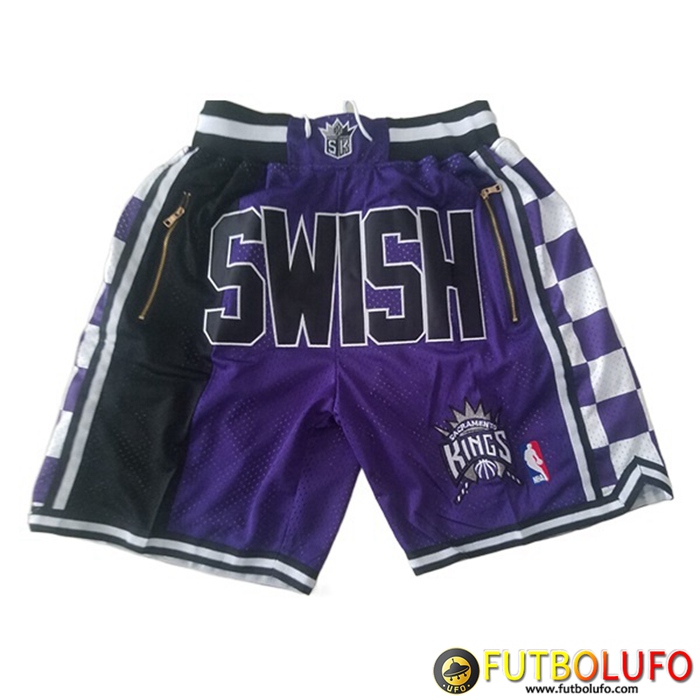 Cortos NBA Sacramento Kings Violeta