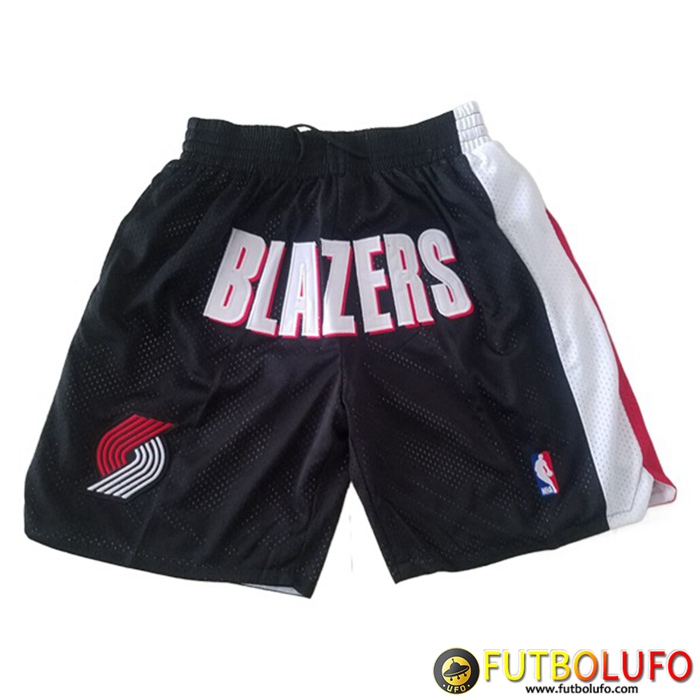 Cortos NBA Portland Trail Blazers Negro