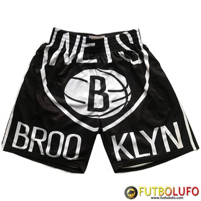Cortos NBA Brooklyn Nets Negro