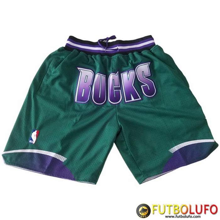 Cortos NBA Milwaukee Bucks Verde