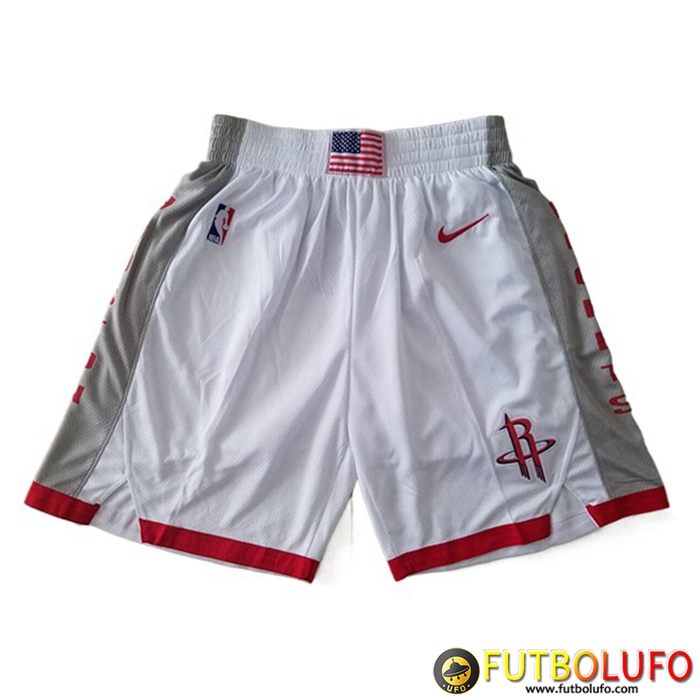 Cortos NBA Houston Rockets Blanco