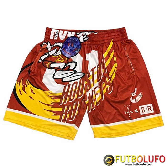 Cortos NBA Houston Rockets Rojo