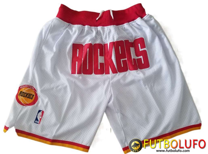 Cortos NBA Houston Rockets Blanco