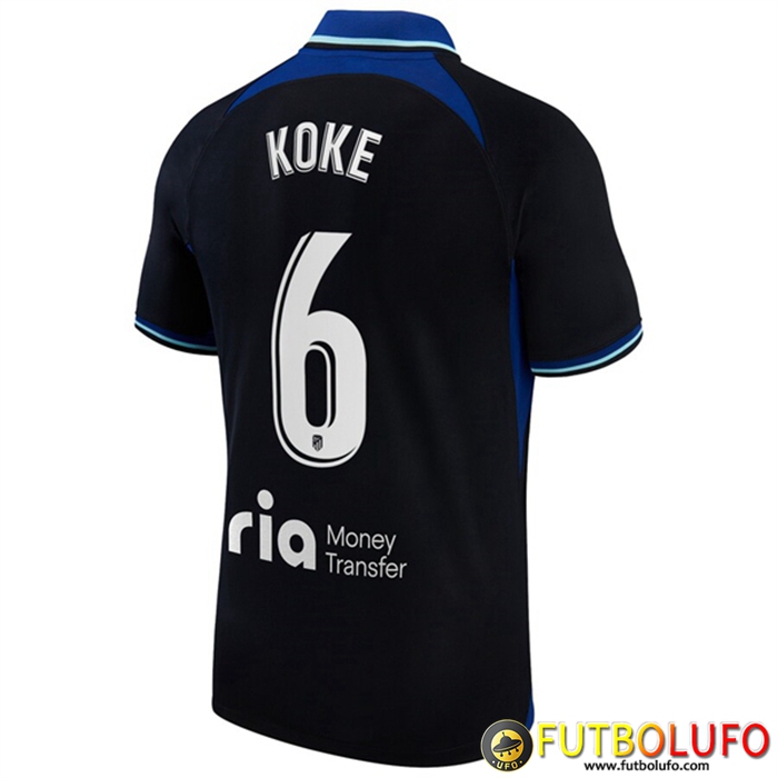 Camisetas De Futbol Atletico Madrid (KOKE #6) 2022/2023 Segunda