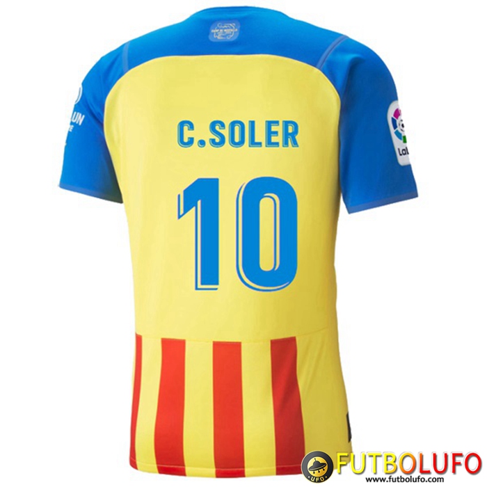 Camisetas De Futbol Valencia (C.SOLER #10) 2022/2023 Tercera