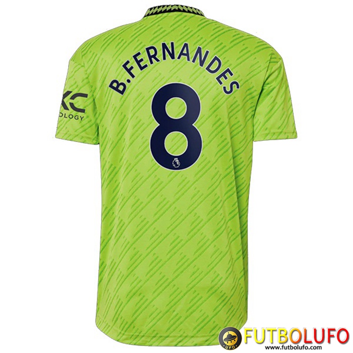 Camisetas De Futbol Manchester United (B. FERNANDES #8) 2022/2023 Tercera