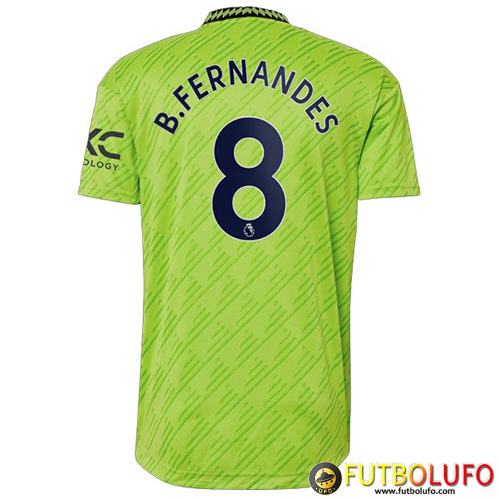 Camisetas De Futbol Manchester United (B. FERNANDES #8) 2022/2023 Tercera