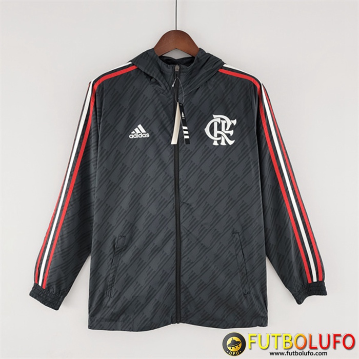 Rompevientos Flamengo Negro/Blanco 2022/2023