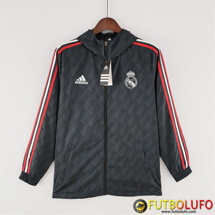Rompevientos Real Madrid Negro 2022/2023
