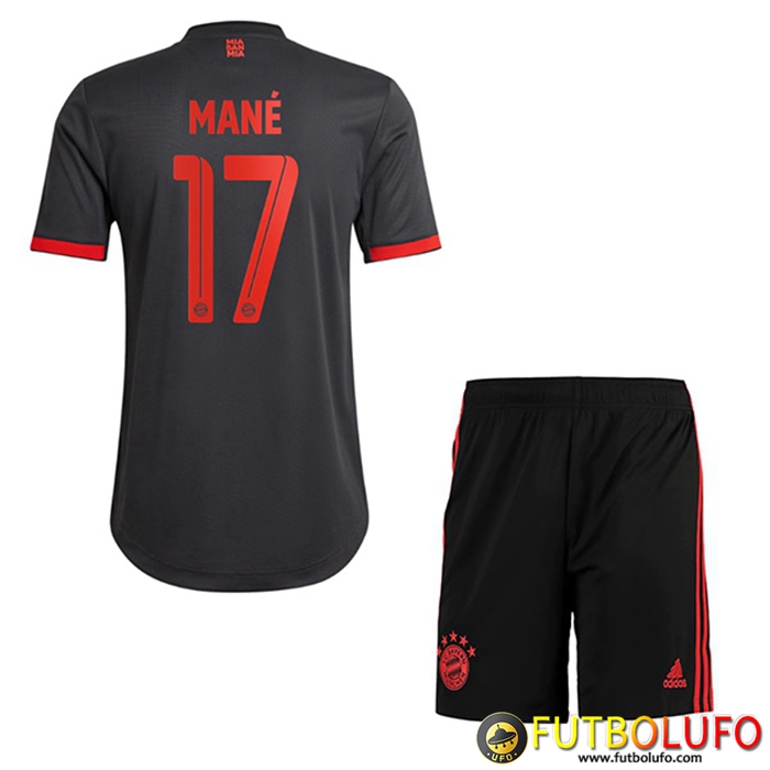 Camisetas De Futbol Bayern Munich (MANÉ #17) Ninos Tercera 2022/2023