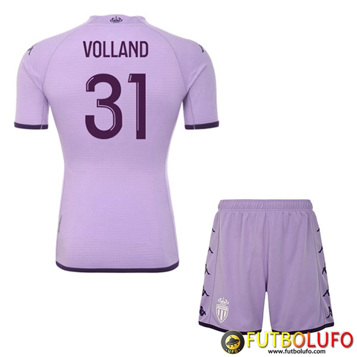 Camisetas De Futbol AS Monaco (VOLLAND #31) Ninos Tercera 2022/2023