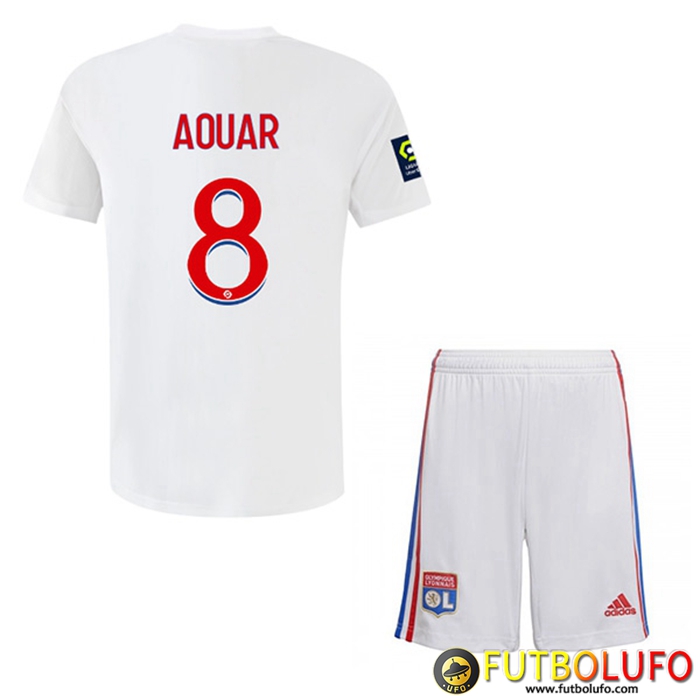 Camisetas De Futbol Lyon (AOUAR #8) Ninos Primera 2022/2023