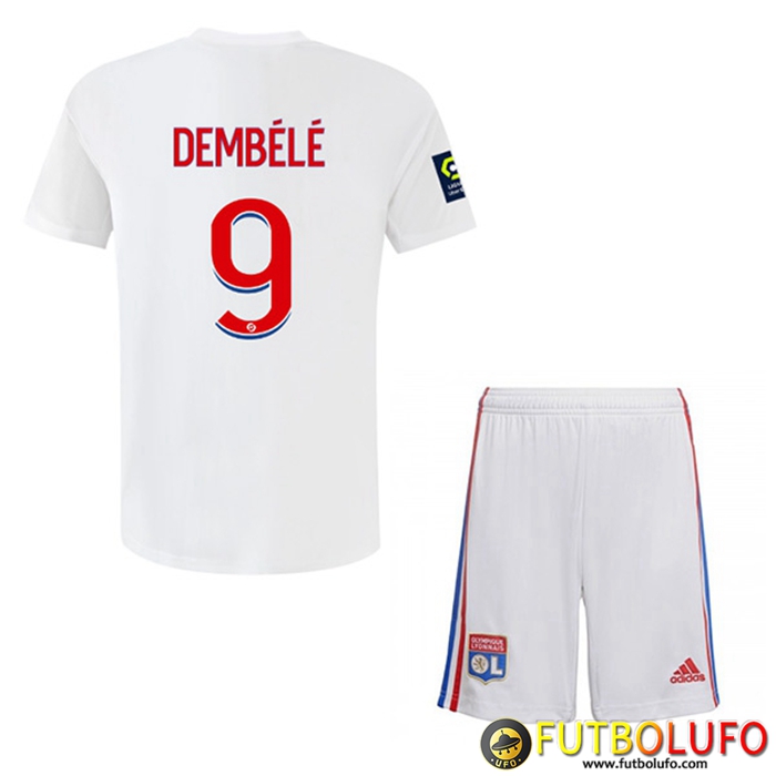 Camisetas De Futbol Lyon (DEMBÉLÉ #9) Ninos Primera 2022/2023