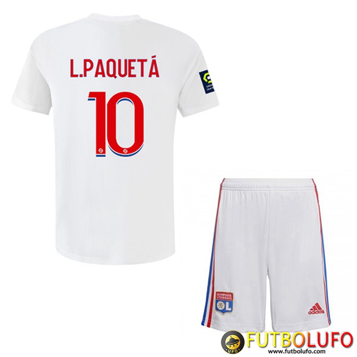 Camisetas De Futbol Lyon (L.PAQUETÁ #10) Ninos Primera 2022/2023