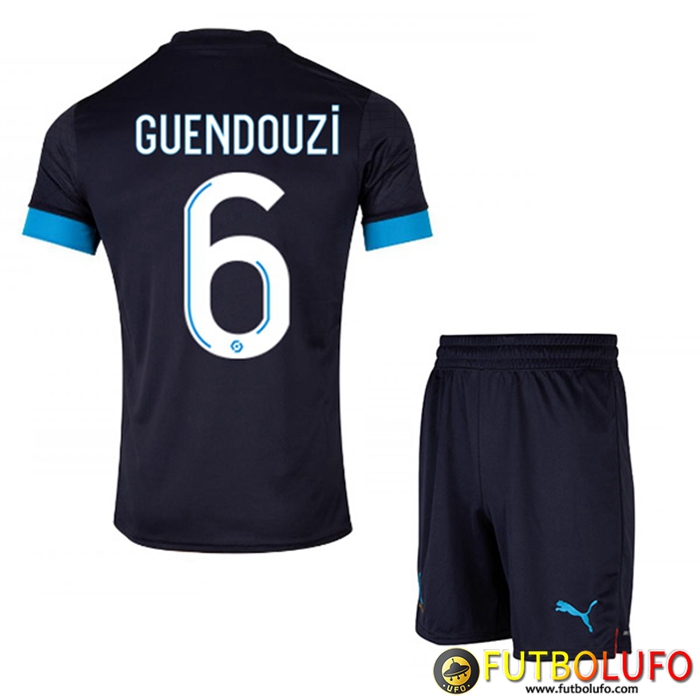 Camisetas De Futbol Marsella (GUENDOUZI #6) Ninos Segunda 2022/2023