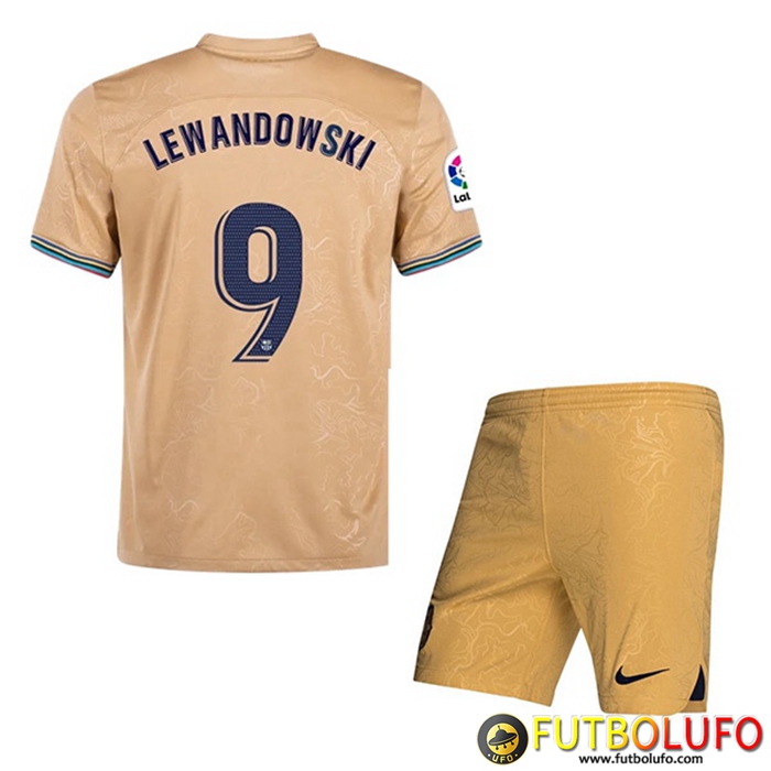 Camisetas De Futbol FC Barcelona (LEWANDOWSKI #9) Ninos Segunda 2022/2023