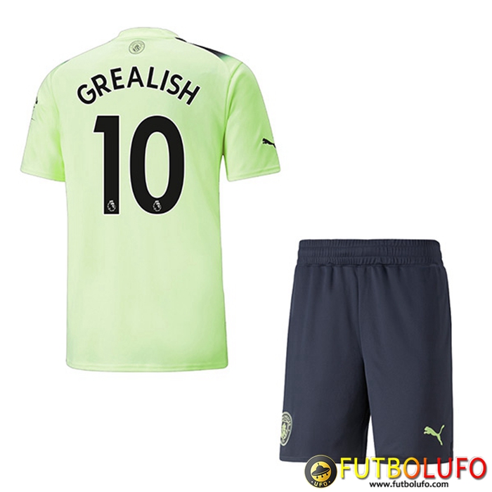 Camisetas De Futbol Manchester City (GREALISH #10) Ninos Tercera 2022/2023