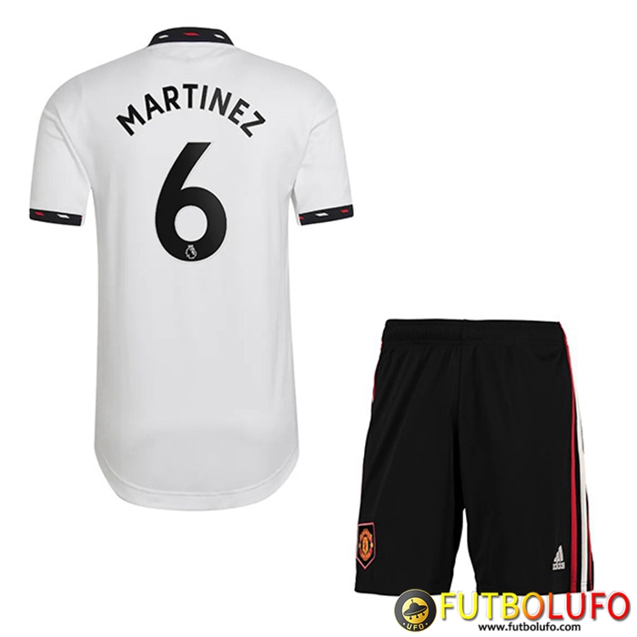 Camisetas De Futbol Manchester United (MARTÍNEZ #6) Ninos Segunda 2022/2023