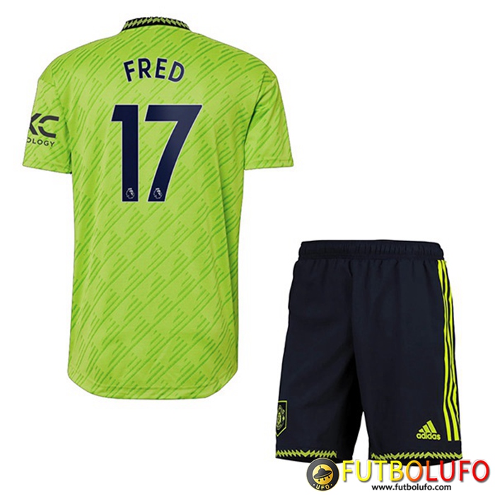 Camisetas De Futbol Manchester United (FRED #17) Ninos Tercera 2022/2023
