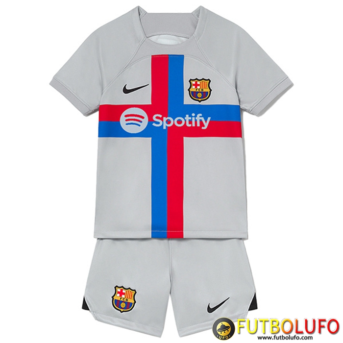 Nueva Camisetas De Futbol FC Barcelona Ninos Tercera 2022/2023