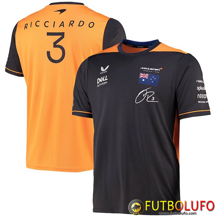 T-Shirt F1 McLaren Team Negro/Naranja 2022