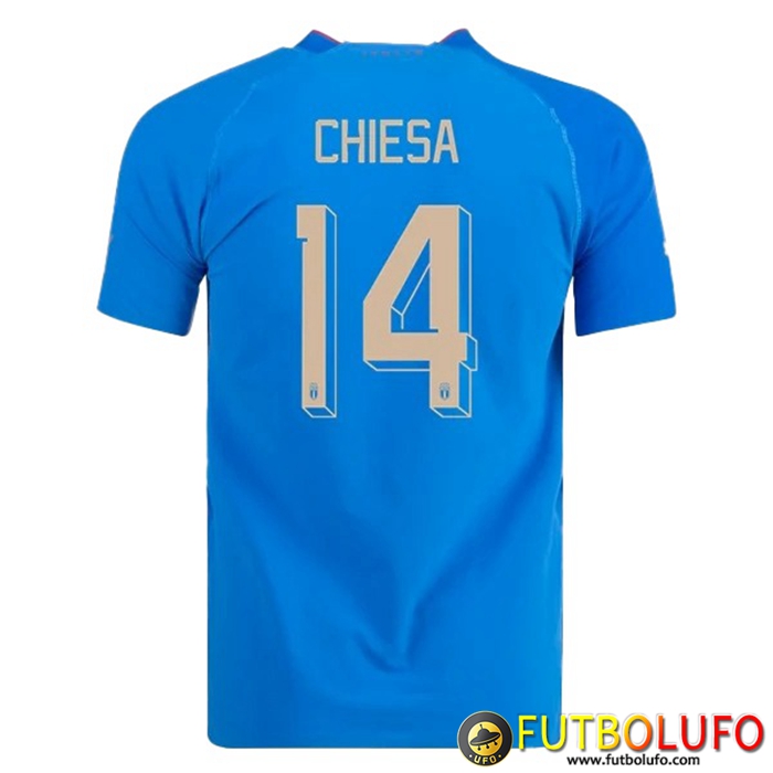 Camiseta Equipo Nacional Italia (CHIESA #14) 2022/2023 Primera