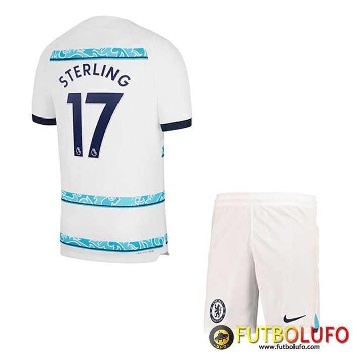 Camisetas De Futbol Chelsea (STERLING #17) Ninoss Segunda 2022/2023